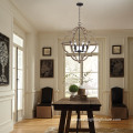 6-Lights Wood Tone Chandelier Lamps and Lanterns